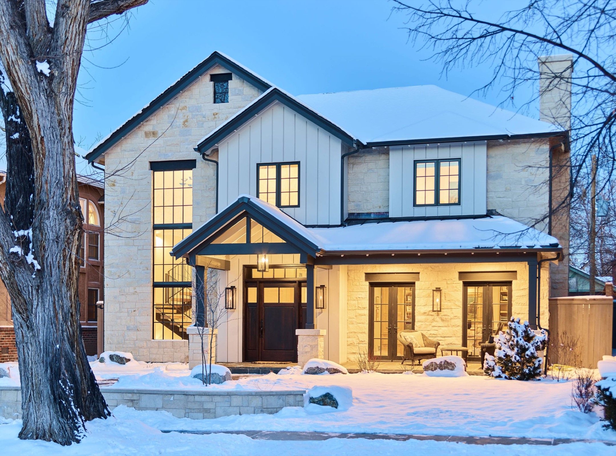 Stone Modern Farmhouse – East Wash Park – Gunlock Homes